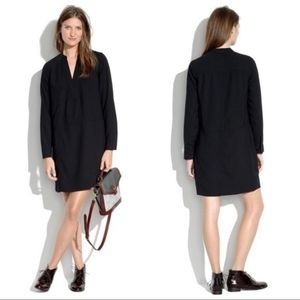 MADEWELL Director Shift Dress in Black